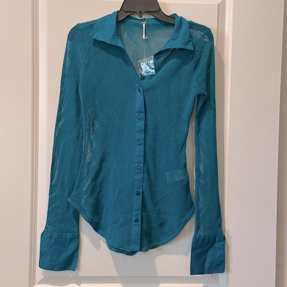 NWOT Free People Siggi Shirt - Picture 4 of 7